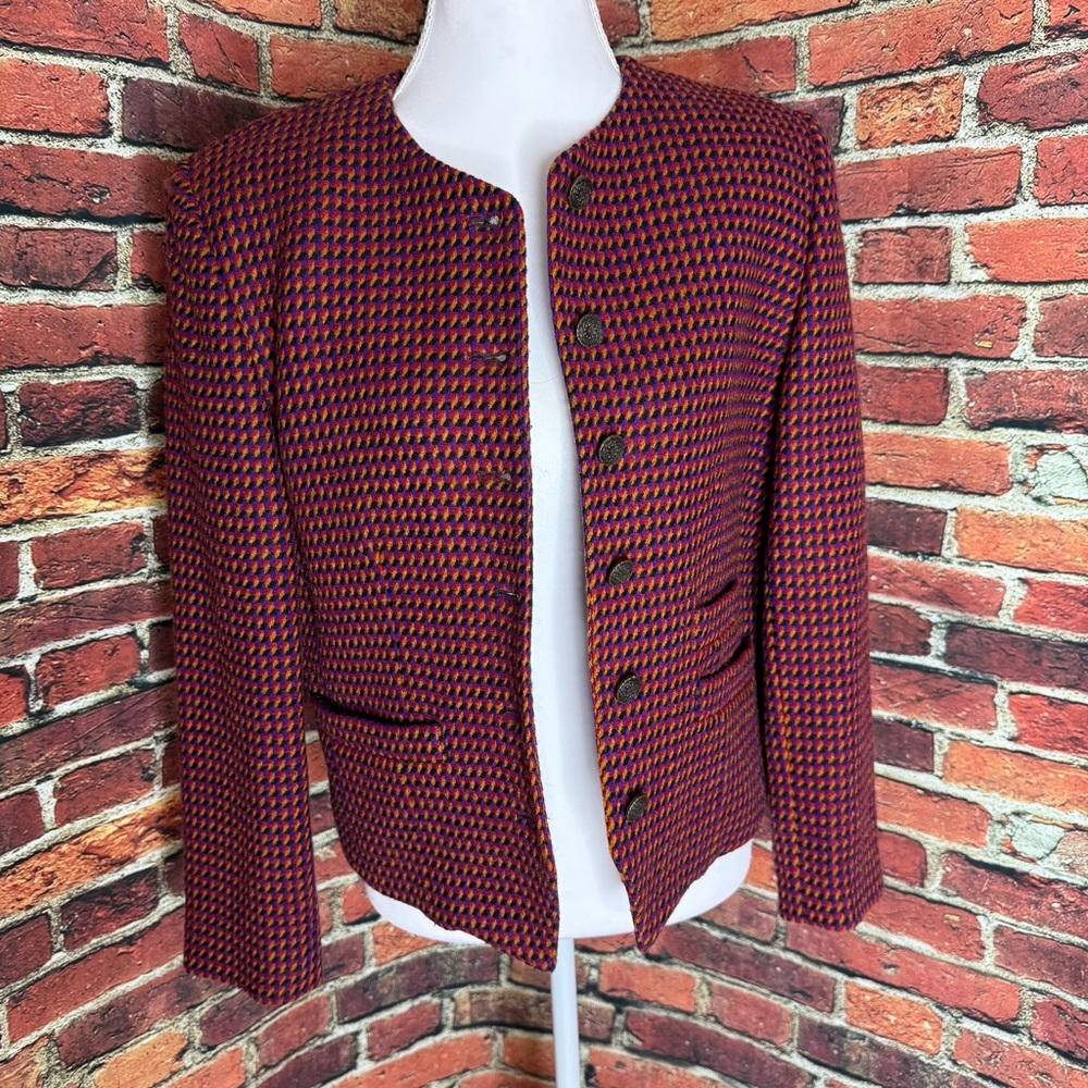 Evan Picone Women's Multicolor Tweed Blazer